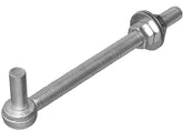 National Hardware N130-674 Full Threaded Bolt Hook, 12 in L, Steel, Zinc-Plated